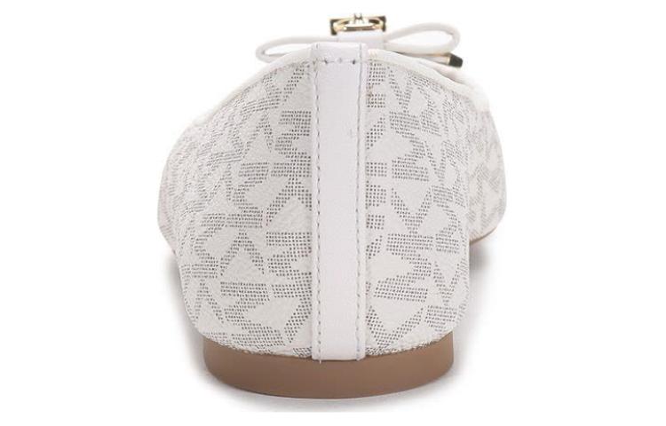 (W) MICHAEL KORS Alice 'Logo Ballet Flats White' 圖 4