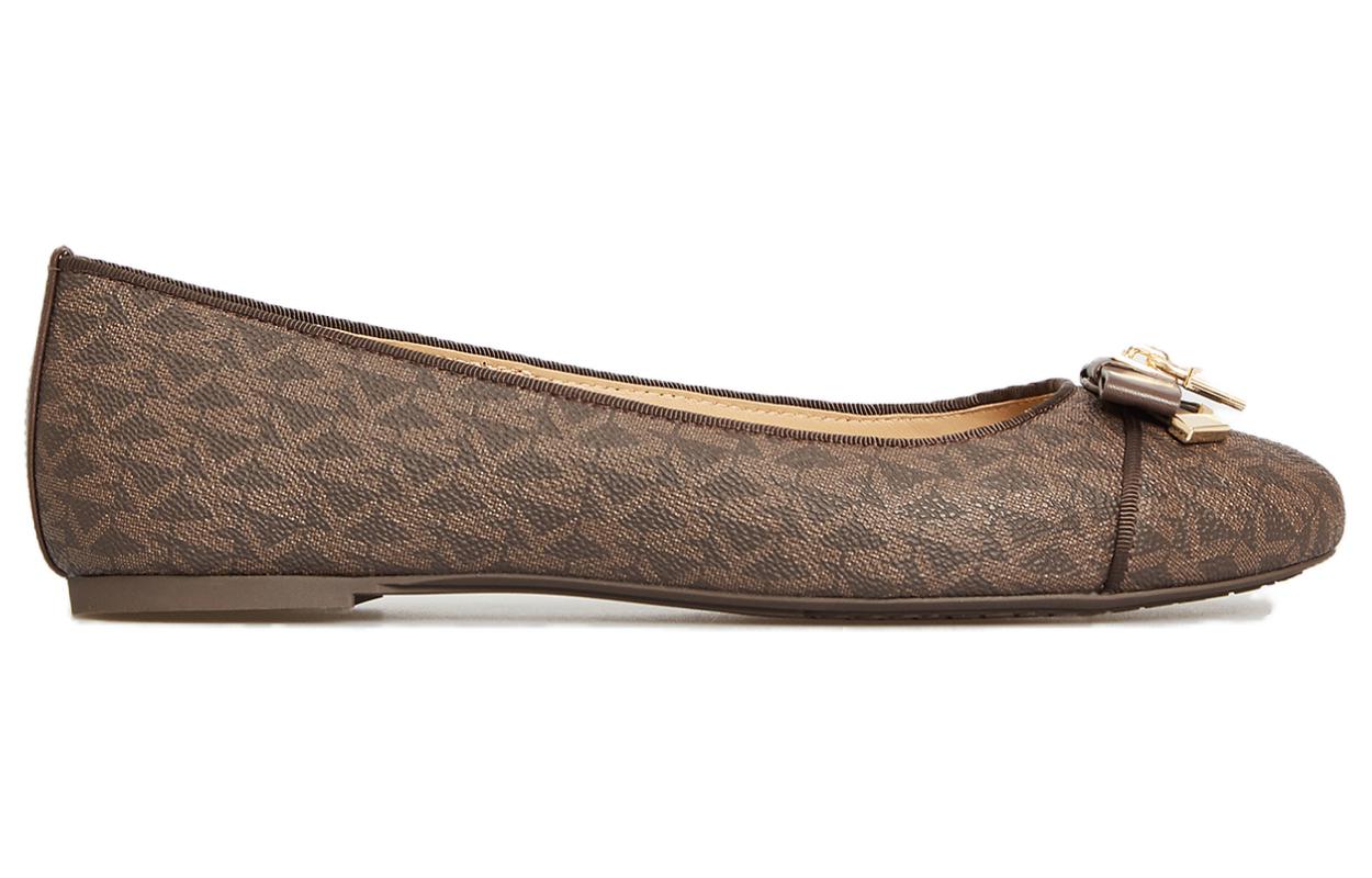 (W) MICHAEL KORS Alice Ballet Flat 'Logo Red Brown' 圖 2