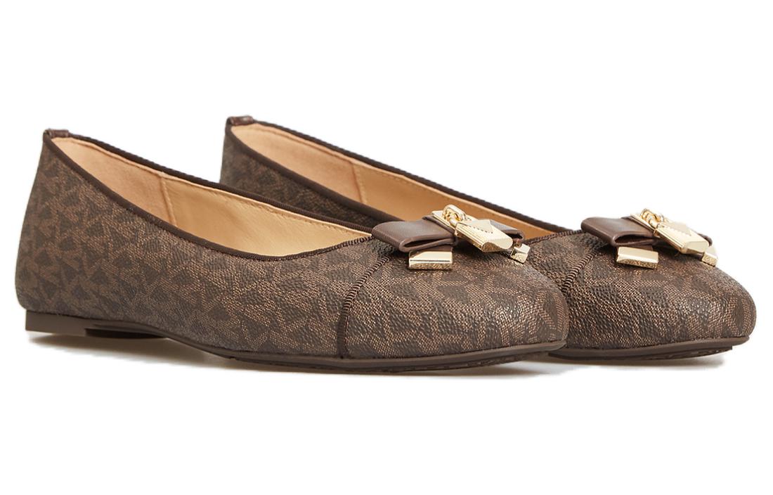 (W) MICHAEL KORS Alice Ballet Flat 'Logo Red Brown' 圖 3