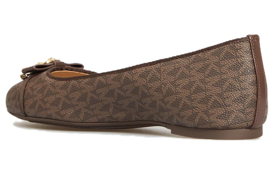(W) MICHAEL KORS Alice Ballet Flat 'Logo Red Brown' 圖 4