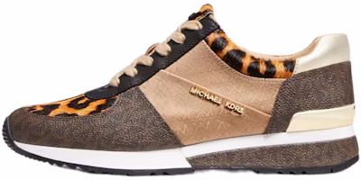 (Women) MICHAEL KORS Allie 'Logo and Leopard Print Calf Hair' 43F1ALFS1H (Women) MICHAEL KORS Allie 'Logo and Leopard Print Calf Hair' 43F1ALFS1H