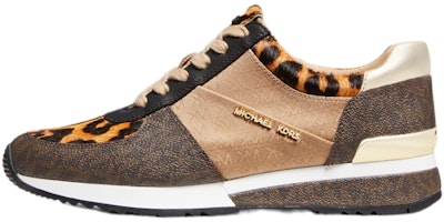 (Women) MICHAEL KORS Allie 'Logo and Leopard Print Calf Hair' 43F1ALFS1H (Women) MICHAEL KORS Allie 'Logo and Leopard Print Calf Hair' 43F1ALFS1H