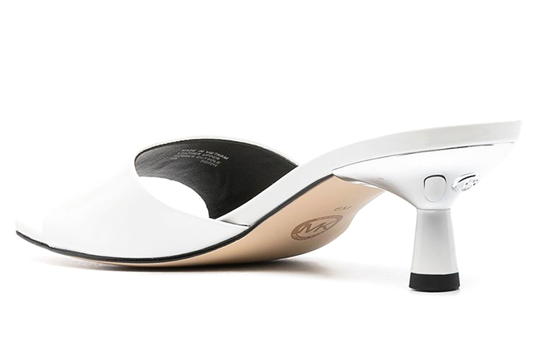 (W) MICHAEL KORS Amal Leather Mules 'White' 圖 2