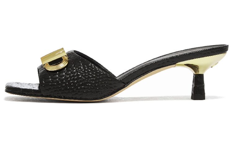 (W) MICHAEL KORS Amal Mule 'Black Leather'