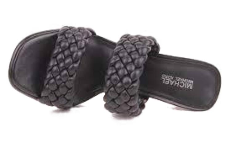 Purchase (W) MICHAEL KORS Amelia 'Sandalia de Tacón Alto Negra Tejida' 40S1AMMP3L001