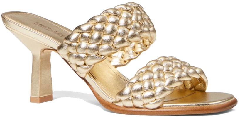(W) "MICHAEL KORS Amelia Sandalia en Piel Falsa Tejida Oro" 40S1AMMP1M Order (W) "MICHAEL KORS Amelia Sandalia en Piel Falsa Tejida Oro" 40S1AMMP1M
