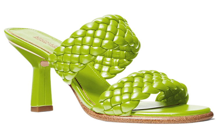 Order (W) 마이클 코어스 아멜리아 뮬 힐 (브라이트 그린 위브) 40S1AMMP1L388