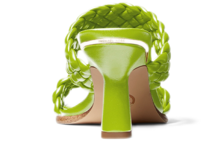 Lookbook (W) 마이클 코어스 아멜리아 뮬 힐 (브라이트 그린 위브) 40S1AMMP1L388