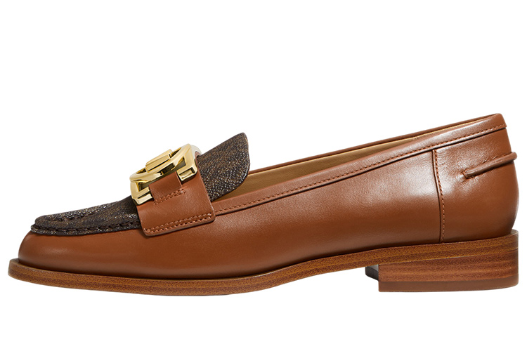 (W) MICHAEL KORS April Loafer 'Monogram Brown'