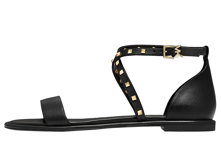(Women) MICHAEL KORS Astrid 'Black Leather Lace-Up Gladiator Sandal' 40S2ATFA2L001