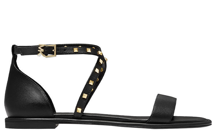 Order (Women) MICHAEL KORS Astrid 'Black Leather Lace-Up Gladiator Sandal' 40S2ATFA2L001