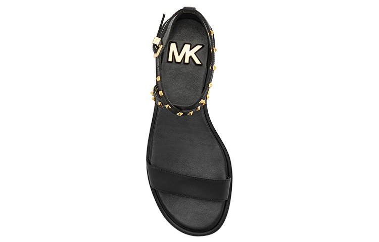 Shop (Women) MICHAEL KORS Astrid 'Black Leather Lace-Up Gladiator Sandal' 40S2ATFA2L001
