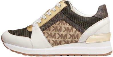 (Women) MICHAEL KORS Billie 'White Brown Leather' 43R1BIFS4D (Women) MICHAEL KORS Billie 'White Brown Leather' 43R1BIFS4D