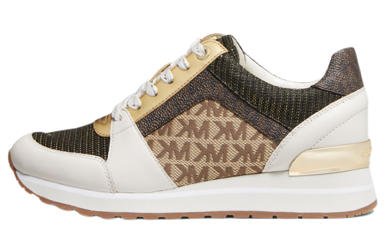 (Women) MICHAEL KORS Billie 'White Brown Leather' 43R1BIFS4D