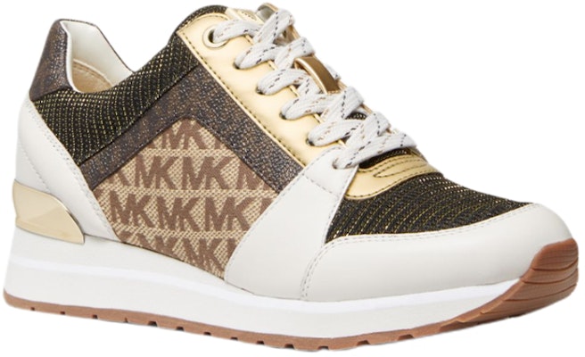 (Women) MICHAEL KORS Billie 'White Brown Leather' 43R1BIFS4D Order (Women) MICHAEL KORS Billie 'White Brown Leather' 43R1BIFS4D