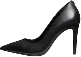 (Women) Michael Kors Black Pointed Toe Leather Stiletto Heels 9.5cm 40R4HNHP1L0001 (Women) Michael Kors Black Pointed Toe Leather Stiletto Heels 9.5cm 40R4HNHP1L0001