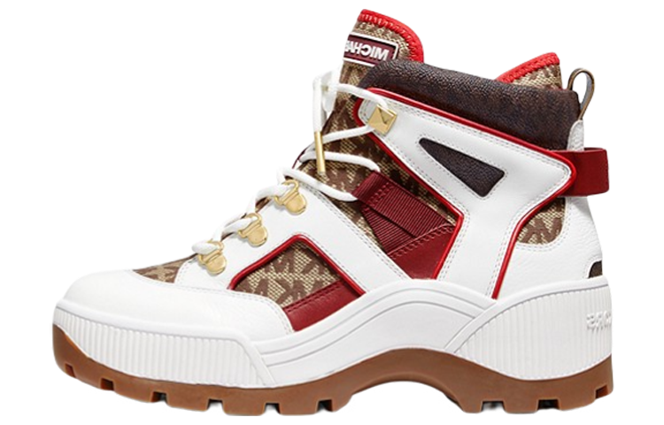 (W) MICHAEL KORS Brooke Canvas Leather Boot 'Ebony'