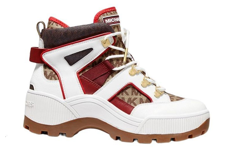 (W) MICHAEL KORS Brooke Canvas Leather Boot 'Ebony' 圖 2