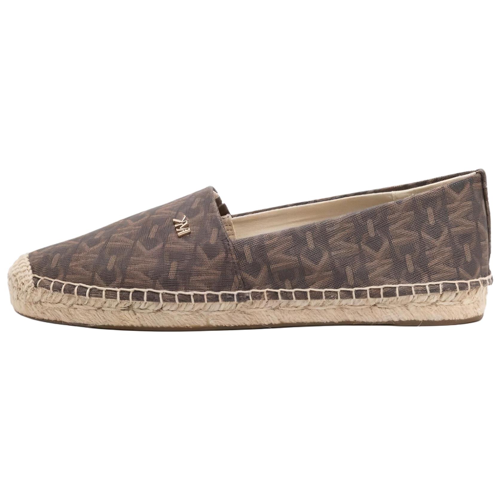(Women) Michael Kors Brown Casual Fashion Canvas Espadrilles. 40R4KNFP1B200