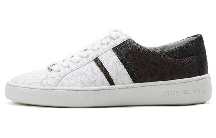 (Women) Michael Kors Brown/White PVC Fashion Sneakers 43R9KTFS1B-BRWH-BLK-BRN