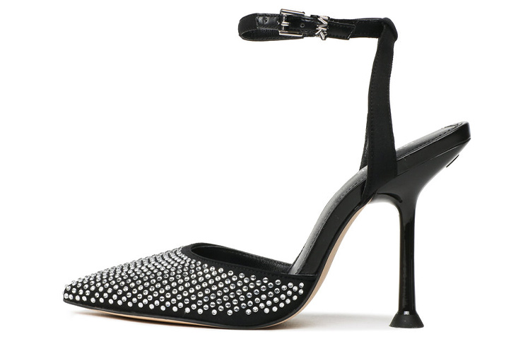 (Women) MICHAEL KORS Buckle Slingback Stiletto 'Black' 40R3IMHP1D001