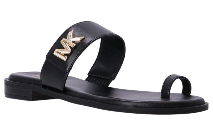 (W) MICHAEL KORS Calfskin Round Toe Slide 'Black Fashion' 圖 3