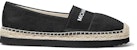 (W) MICHAEL KORS Kasut Espadrille Kanvas 'Hitam' 40S9VIFP1D001