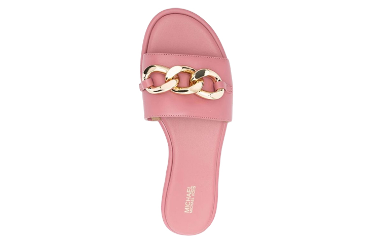 Shop (W) 迈克高仕 粉色链条穆勒凉鞋 40S2SCFA3L622