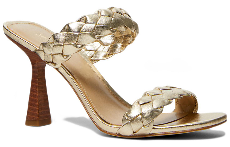 (W) MICHAEL KORS Clara High Heel Sandal 'Gold Weave' 圖 3
