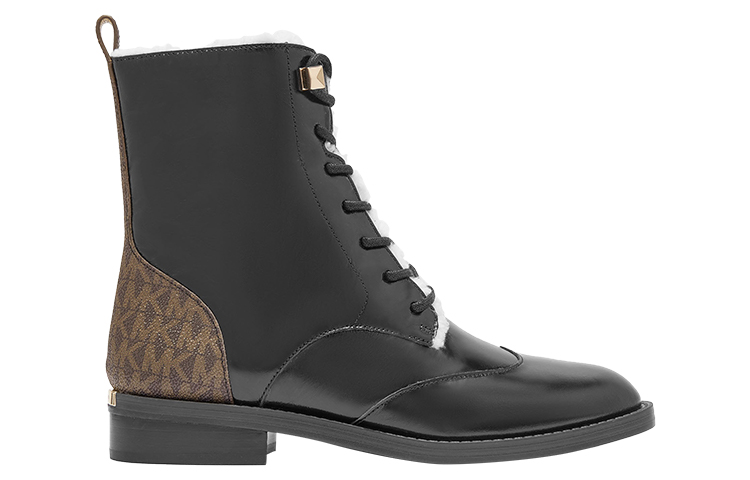 (W) MICHAEL KORS Colorblock Casual Boot 'Black Brown' 圖 2