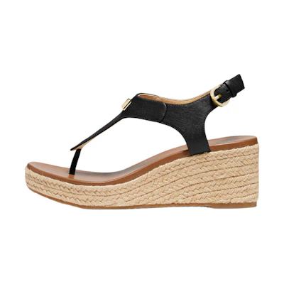 (W) MICHAEL KORS CMFT Casual Woven Sandals 'Black'
