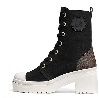 (Women) MICHAEL KORS Corey Canvas Boot 'Black' 40S1COME6D Buy (Women) MICHAEL KORS Corey Canvas Boot 'Black' 40S1COME6D