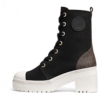 (Women) MICHAEL KORS Corey Canvas Boot 'Black' 40S1COME6D (Women) MICHAEL KORS Corey Canvas Boot 'Black' 40S1COME6D