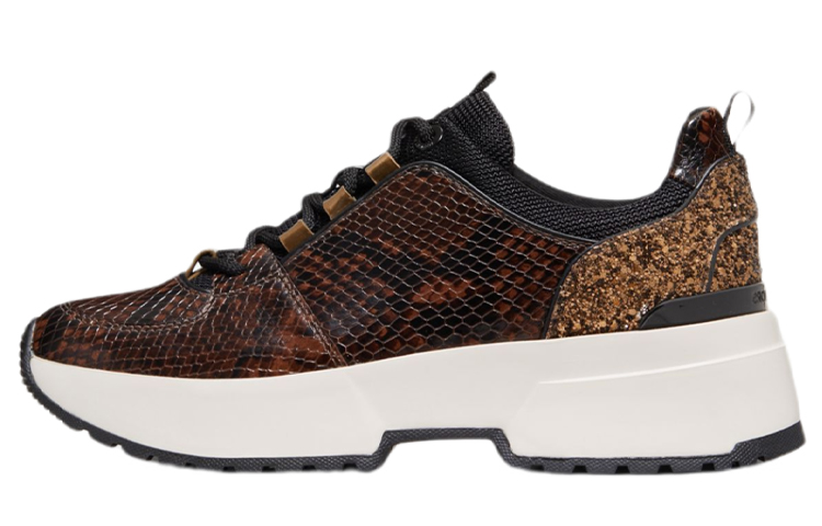 (W) MICHAEL KORS Cosmo 'Snake Embossed Brown'