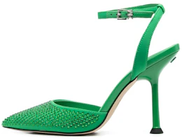 (Women) MICHAEL KORS Crystal Embellished Buckle Stiletto 'Green' 40R3IMHP1D322 (Women) MICHAEL KORS Crystal Embellished Buckle Stiletto 'Green' 40R3IMHP1D322