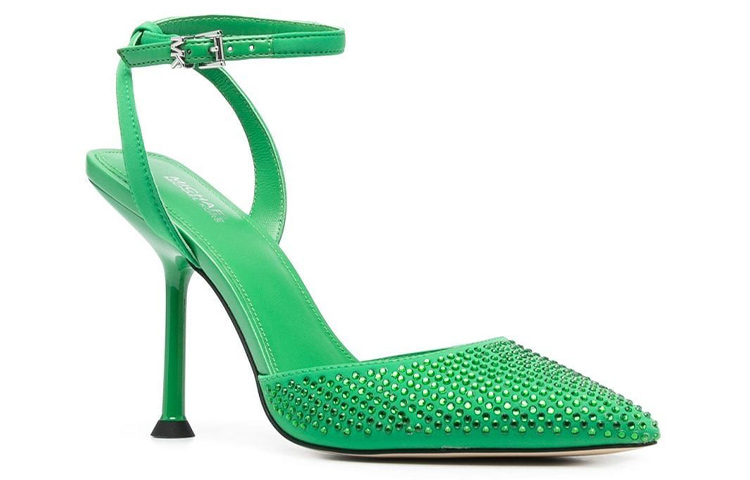 Order (W) MICHAEL KORS Tacón de Aguja Verde con Hebilla y Cristales Decorativos 40R3IMHP1D322