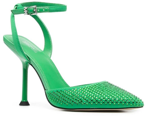 (W) MICHAEL KORS Tacón de Aguja Verde con Hebilla y Cristales Decorativos 40R3IMHP1D322 Order (W) MICHAEL KORS Tacón de Aguja Verde con Hebilla y Cristales Decorativos 40R3IMHP1D322