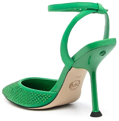 (W) MICHAEL KORS Tacón de Aguja Verde con Hebilla y Cristales Decorativos 40R3IMHP1D322 Shop (W) MICHAEL KORS Tacón de Aguja Verde con Hebilla y Cristales Decorativos 40R3IMHP1D322