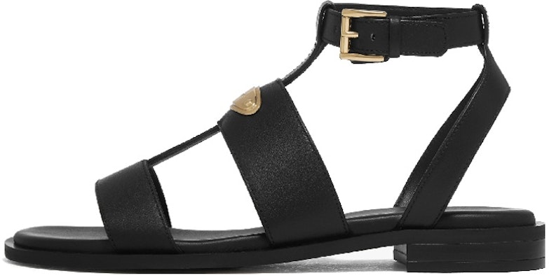 (Women) MICHAEL KORS Darcy Leather Flat Sandals 'Black Buckle' 40S3DCFS5L001 Buy (Women) MICHAEL KORS Darcy Leather Flat Sandals 'Black Buckle' 40S3DCFS5L001