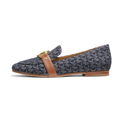 (W) MICHAEL KORS Denim Logo Jacquard Loafer 'Blue'