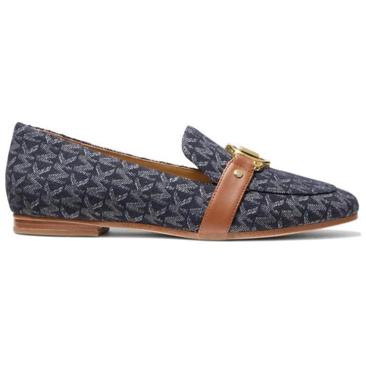 (W) MICHAEL KORS Denim Logo Jacquard Loafer 'Blue' 圖 2