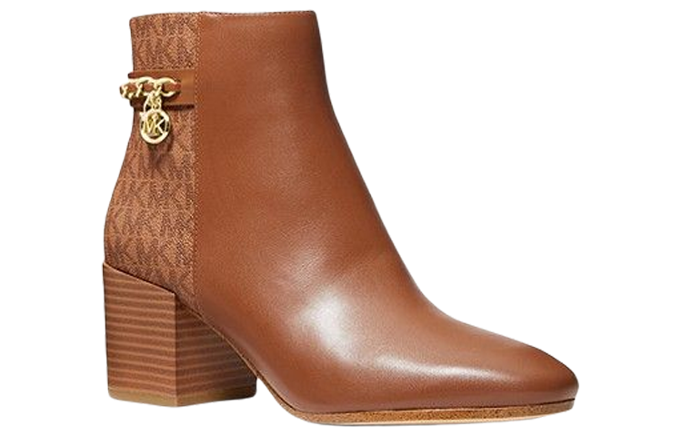 (W) MICHAEL KORS Elsa Boot 'Logo and Leather Brown' 圖 3