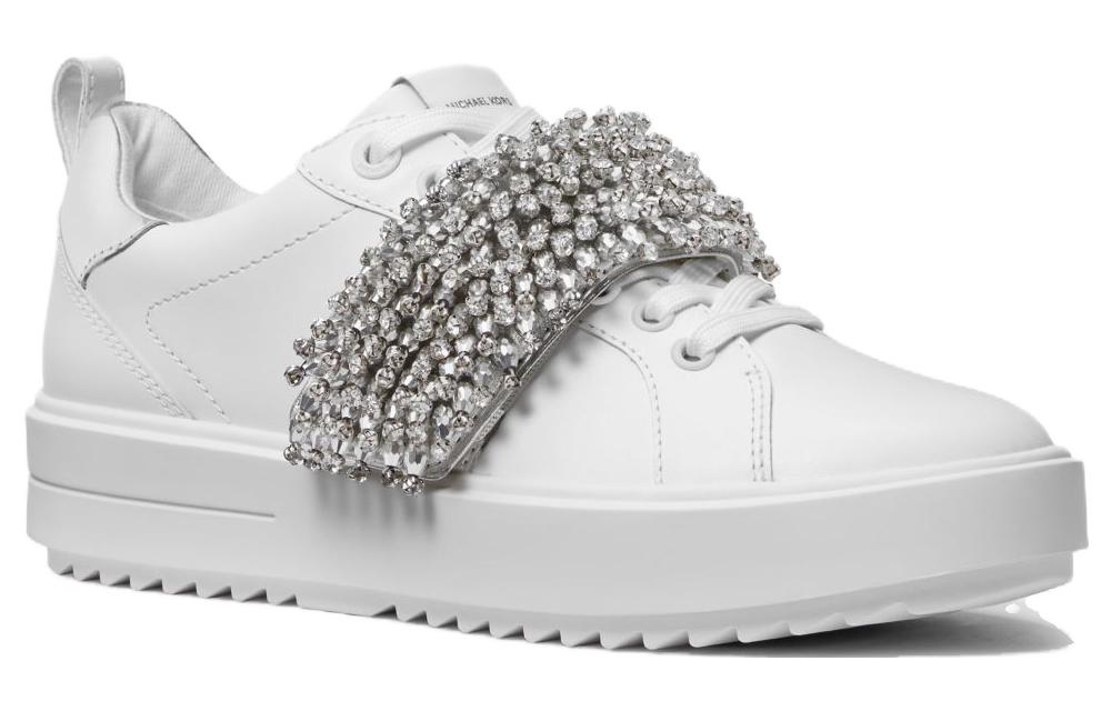 (W) MICHAEL KORS Emmet Low 'White Leather' 圖 3