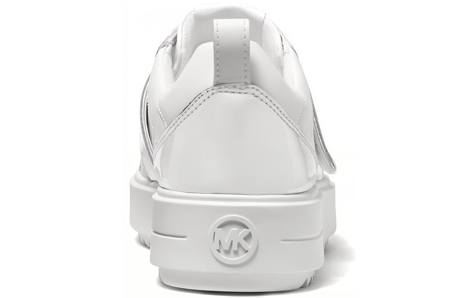 Purchase (W) MICHAEL KORS Emmett Sepatu Kulit Tali Putih Rendah 'Gaya Fashion' 43F2EMFS2L085