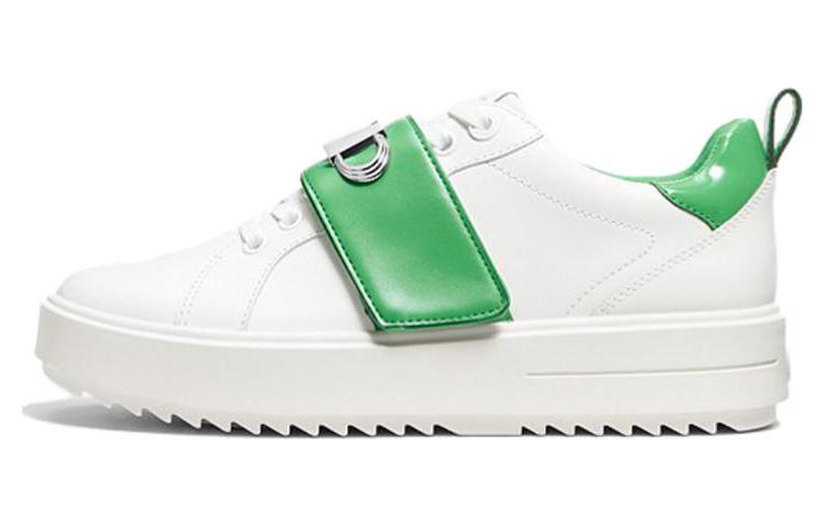 (W) MICHAEL KORS Emmett Leather Low-Top 'White Green'