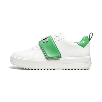 (W) MICHAEL KORS Emmett Leather Low-Top 'White Green'