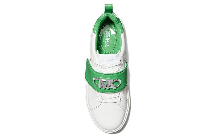 (W) MICHAEL KORS Emmett Leather Low-Top 'White Green' 圖 4