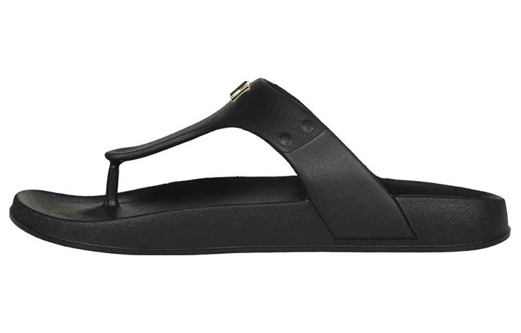 (Women) MICHAEL KORS Eva 'Black Comfort Fashion Thong Slippers' 40T2LIFA1Q001