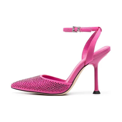(W) MICHAEL KORS Fabric 'Elegant CMFTable Light Pink Stiletto'