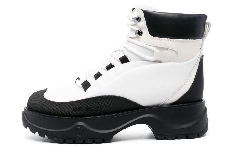 (W) MICHAEL KORS Fabric Ankle Boots 'Black and White CMFT'